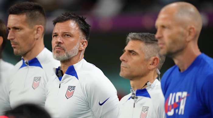 Anthony Hudson at the 2022 World Cup.